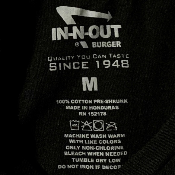 Vintage In-N-Out Black Graphic T-Shirt - Picture 3 of 3
